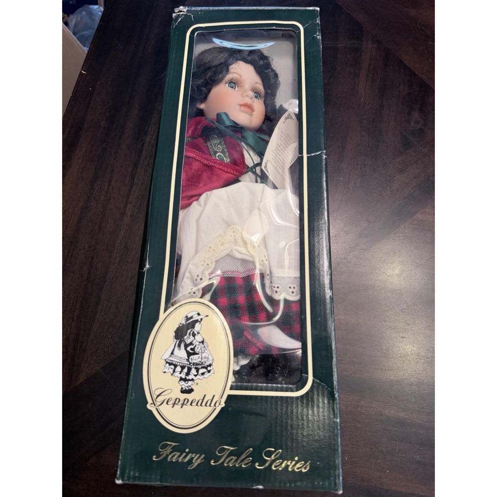Geppeddo Porcelain Doll Little Red Riding Hood Fairy Tale Series 16 in